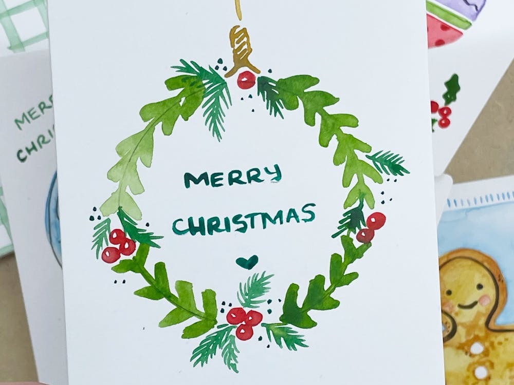 Thumbnail for Watercolour christmas cards workshop