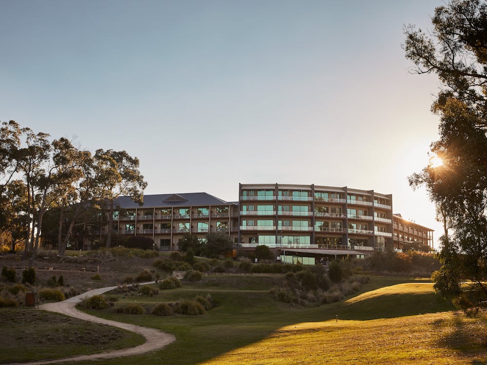 Sun setting on RACV Goldfields