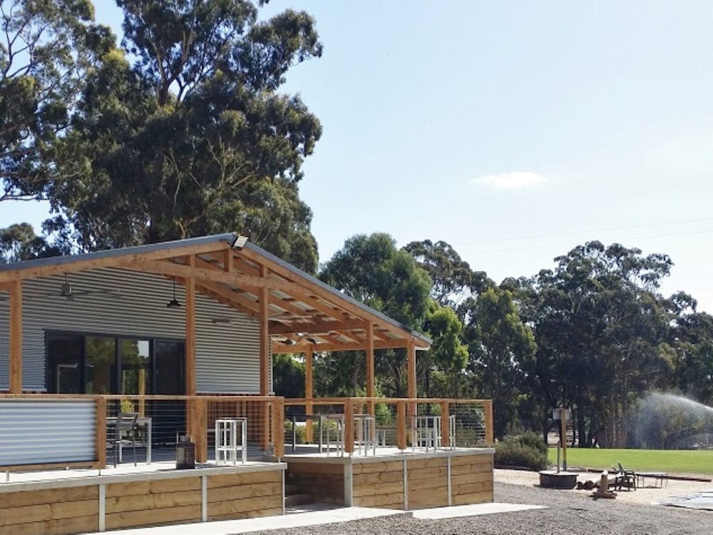 A communal building at a school camp