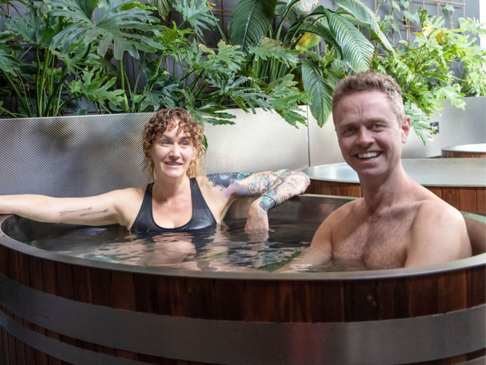 Couple in Cold Plunge