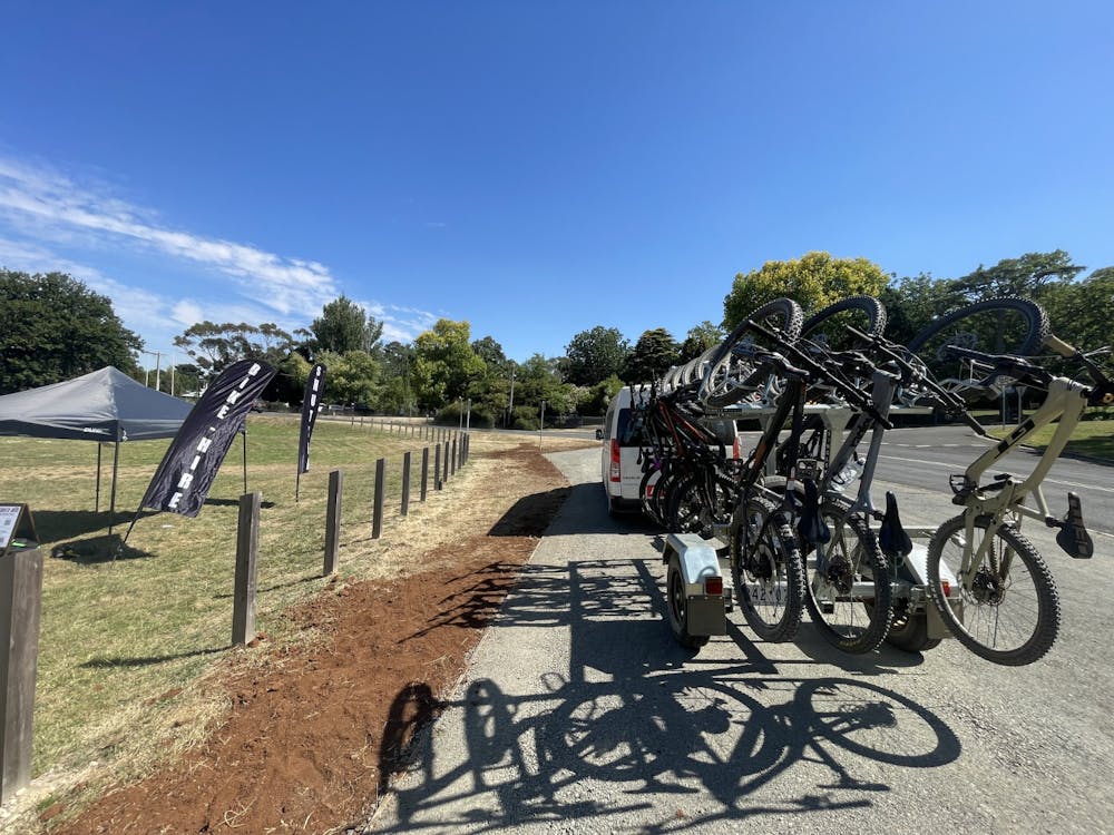 Mountain bike shuttle pick up location Creswick