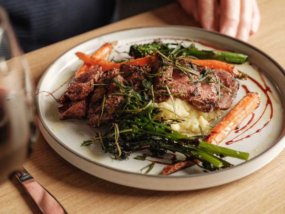 Delicious lamb backstrap!