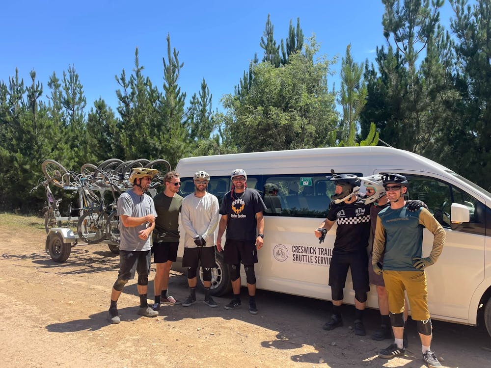 Group of riders on the Creswick trails