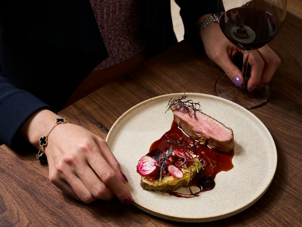 Duck on  plate