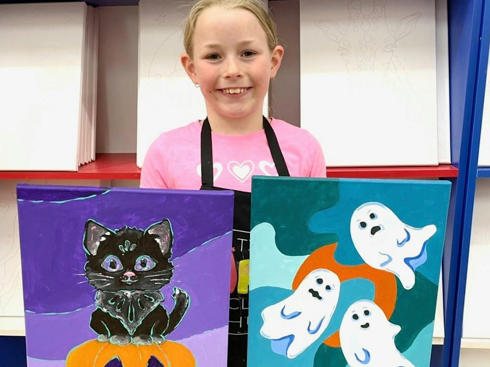 School Holiday Canvas Painting