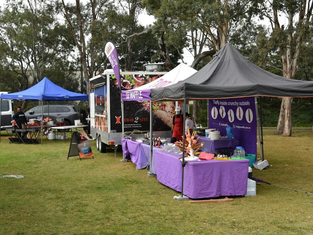 Fiesta Fair 2026 Ballarat poster featuring family rides, food stalls, pony and camel rides.