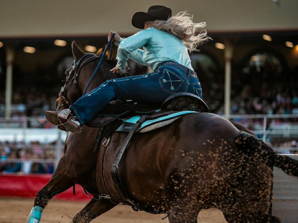 Barrel Racer in full flight