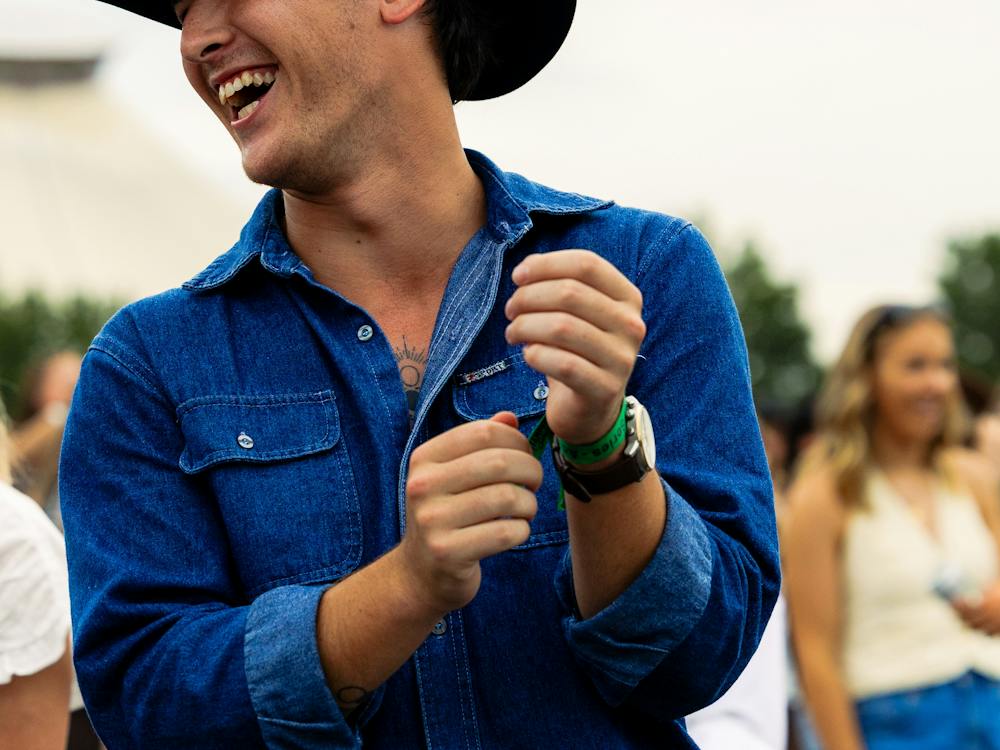 Man in Cowboy Shirt laughing