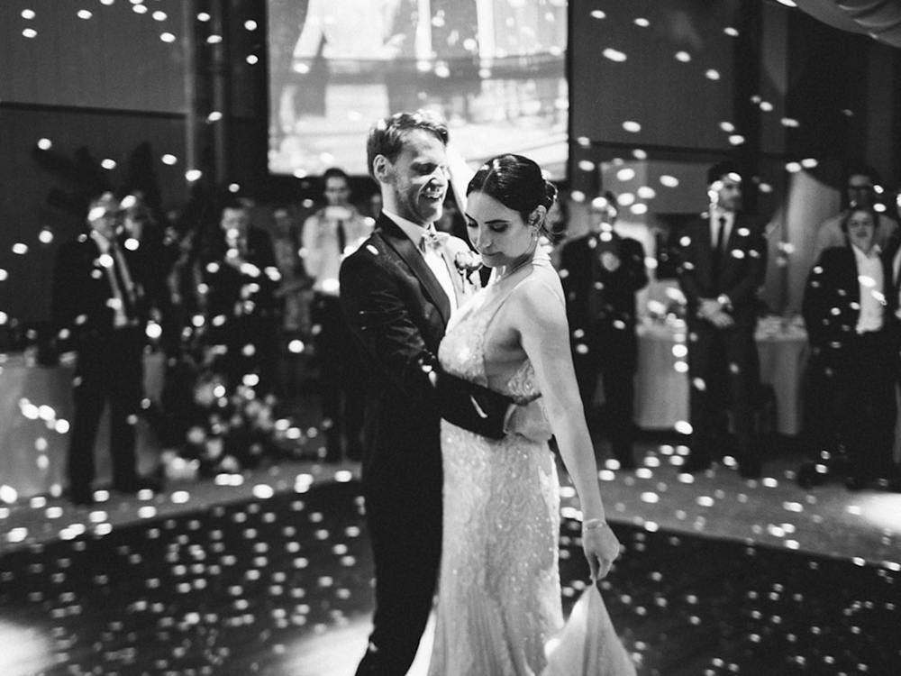 black and white dancing