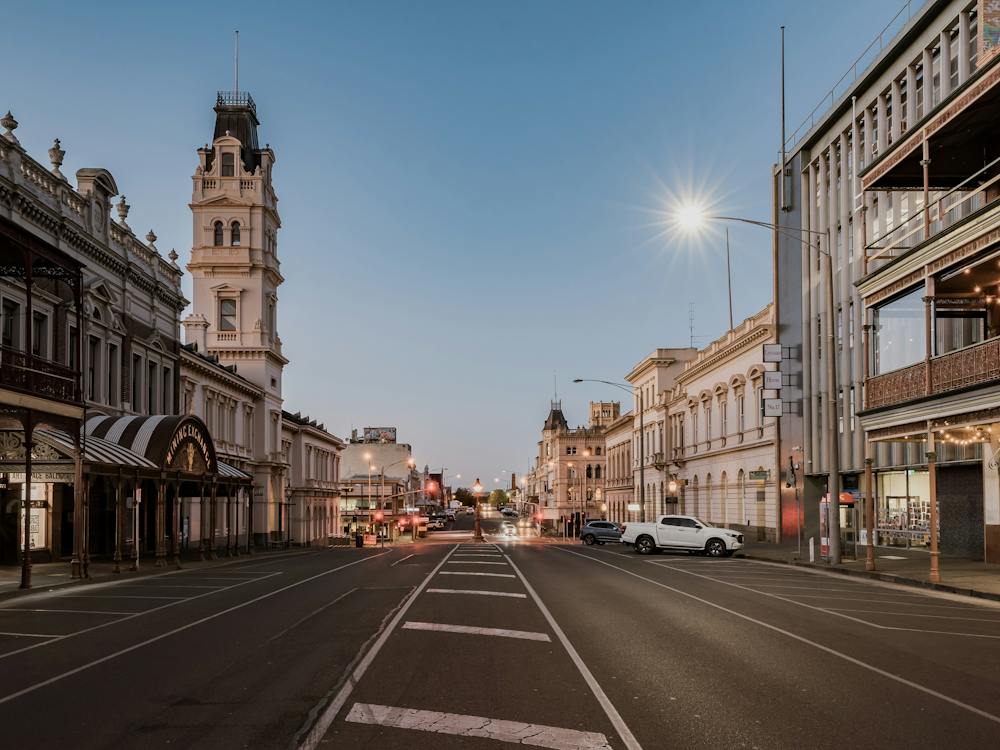 Lydiard Street at Dusk
