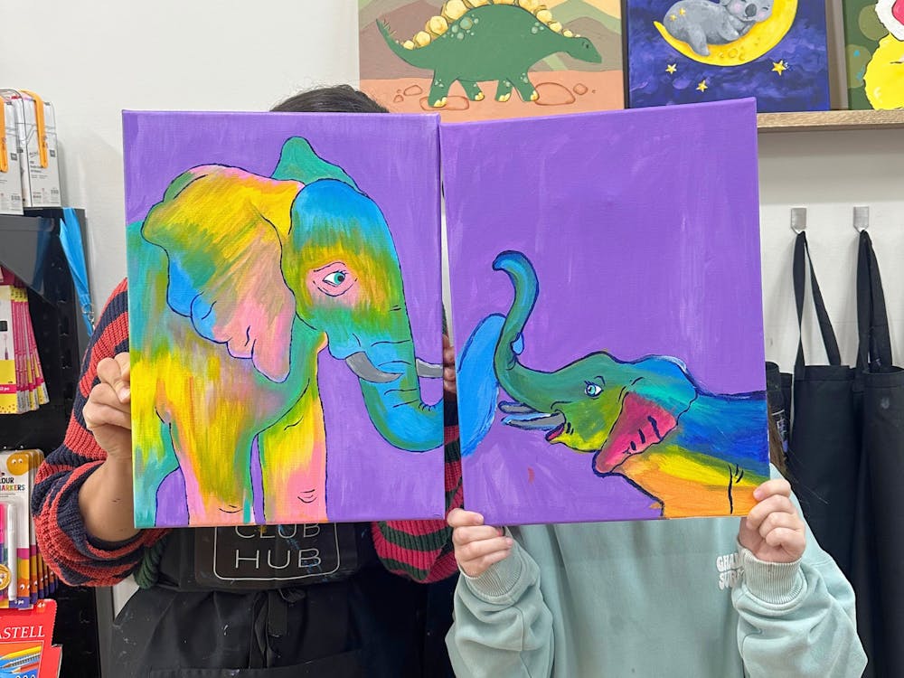 School Holiday Canvas Painting