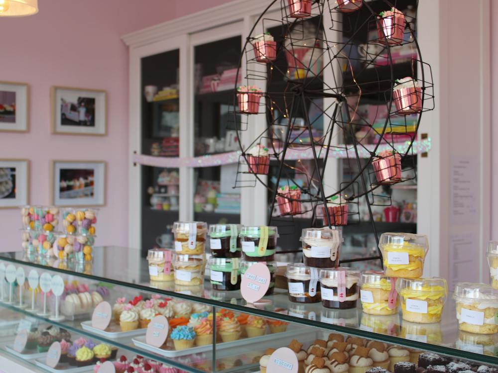 View from the shop to the counter